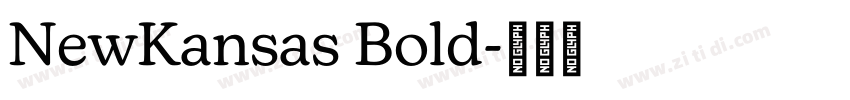 NewKansas Bold字体转换